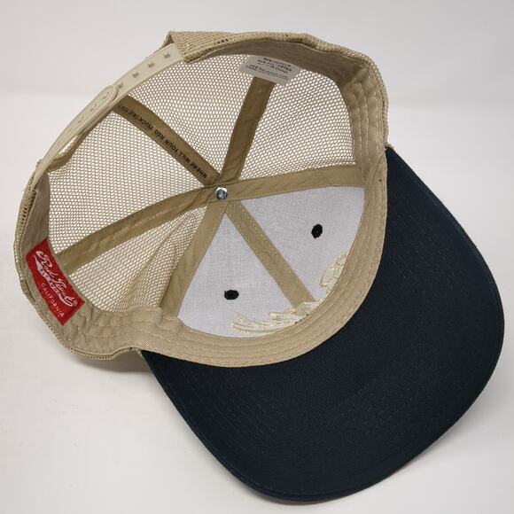 Red Truck Fly Rods Snapback Trucker Hat Black One Size Adjustable Mesh Back - Picture 7 of 10